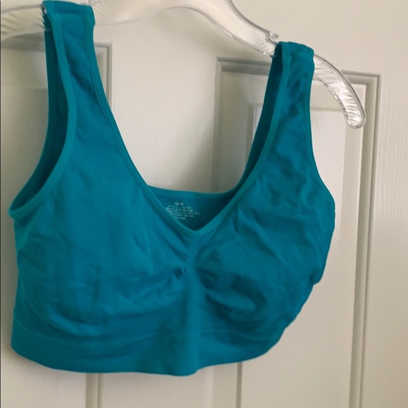 Turquoise Sports Bra medium/large - Picture 3 of 9